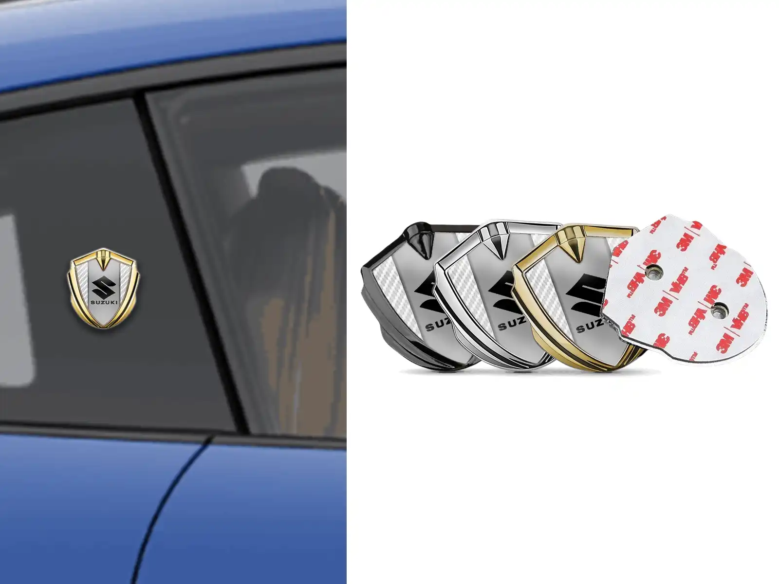 Suzuki Emblem Fender Badge Minimal Design Standard